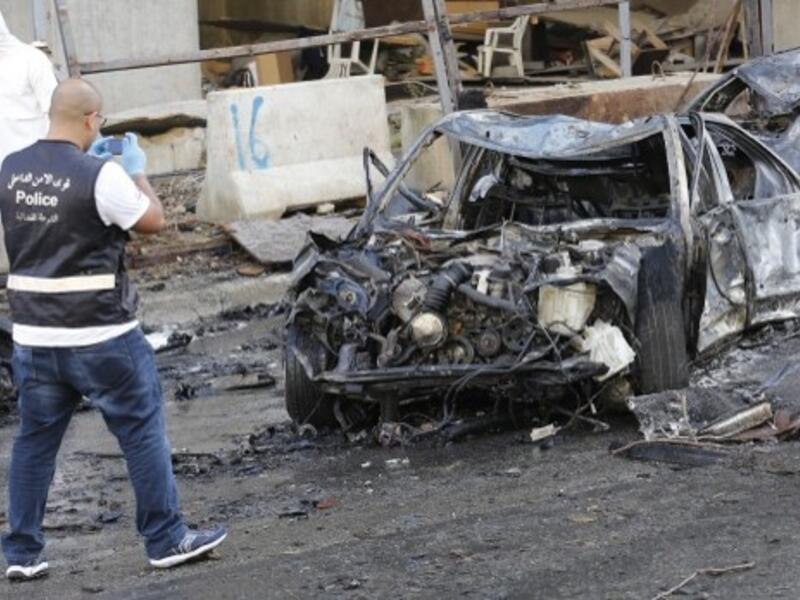 More than 50 people were wounded from Friday morning's bomb explosion in central Beirut (Anwar Amro/AFP)
