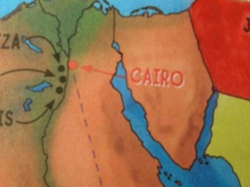 Scholastic is planning to revise the map illustration before republishing the children's story (Courtesy of the Examiner/Scholastic)