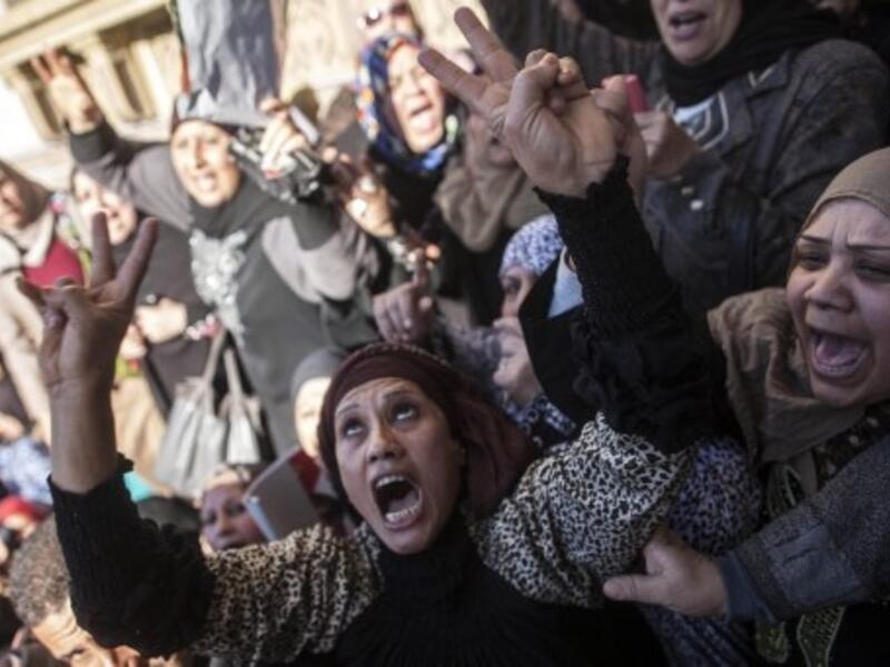 Egyptians took to the streets earlier this week after a car bomb killed thirteen people in Egypt's Mansura (Mahmoud Khaled/AFP)