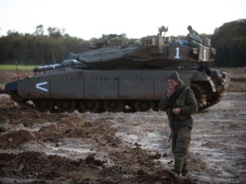 Israel also has deployed more tanks to its border with Gaza this week due to increasing tensions between Israelis and Palestinians residing in the territory after Jewish soldiers killed a three-year-old girl this week (Menahem Kahana/AFP)