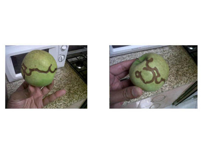 The message on the apple is yet to be deciphered. (7Days)