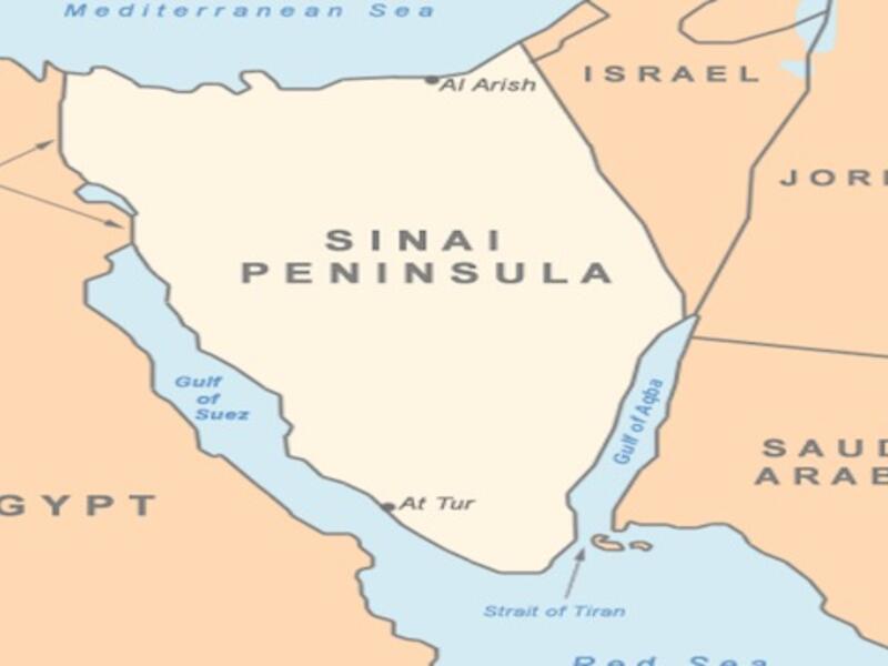 Map of the Sinai peninsula. (Image courtesy of notgoodenough.com)