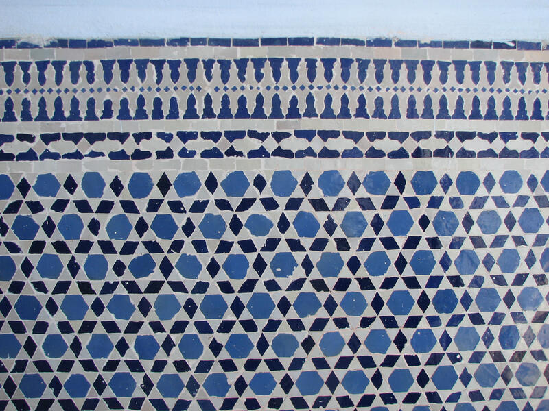 Tiles adorn a synagogue in Marrakech, Morocco.  Mimouna, celebrated after sundown on the last day of Passover, is a tradition cherished by Moroccan Jews. (Flickr Creative Commons)