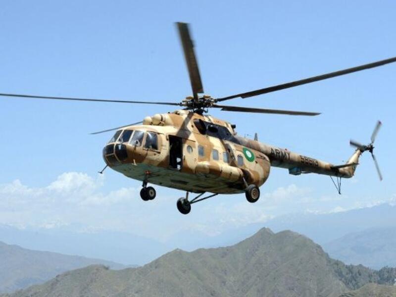 Unconfirmed reports said the helicopter was shot down by a missile into a school in Gilgit. (AFP/File)