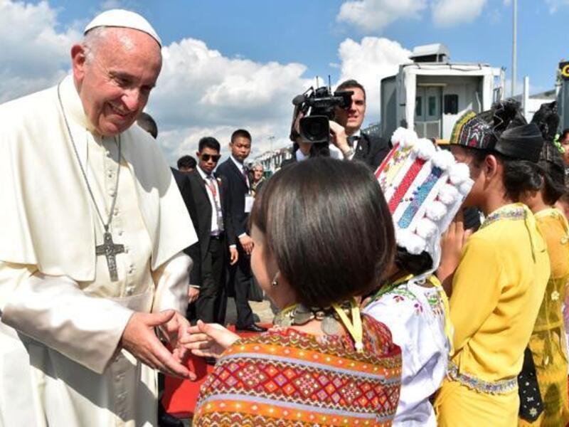 “We, Rohingya, wish that your journey brings love and peace and adds a voice against the suppression of voices" (AFP)