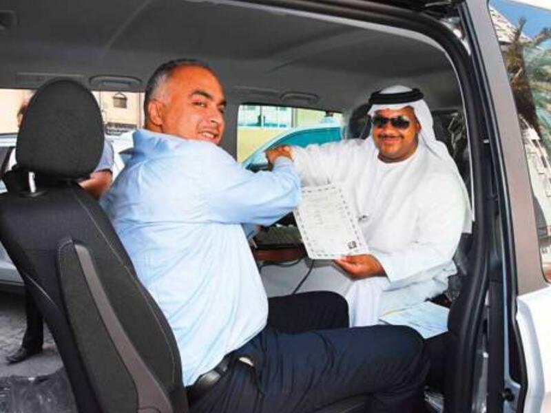 The new service is aimed at helping customers save time by providing them with a fully-equipped van with internet services, laptops, and technology, with the service available 24/7. (Courtesy of Sharjah Chamber)

