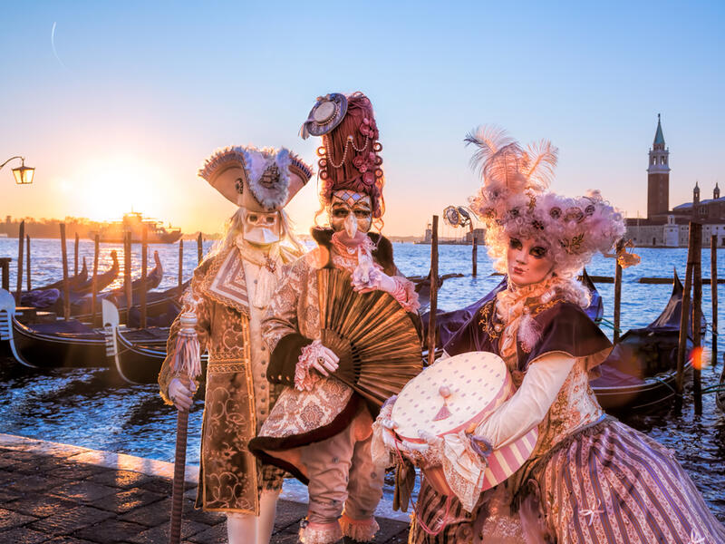 CARNIVAL OF VENICE
Carnevale di Venezia or Venice Carnival dates all the way back to the 11th century, but came to international acclaim in the 18th century (Shutterstock)