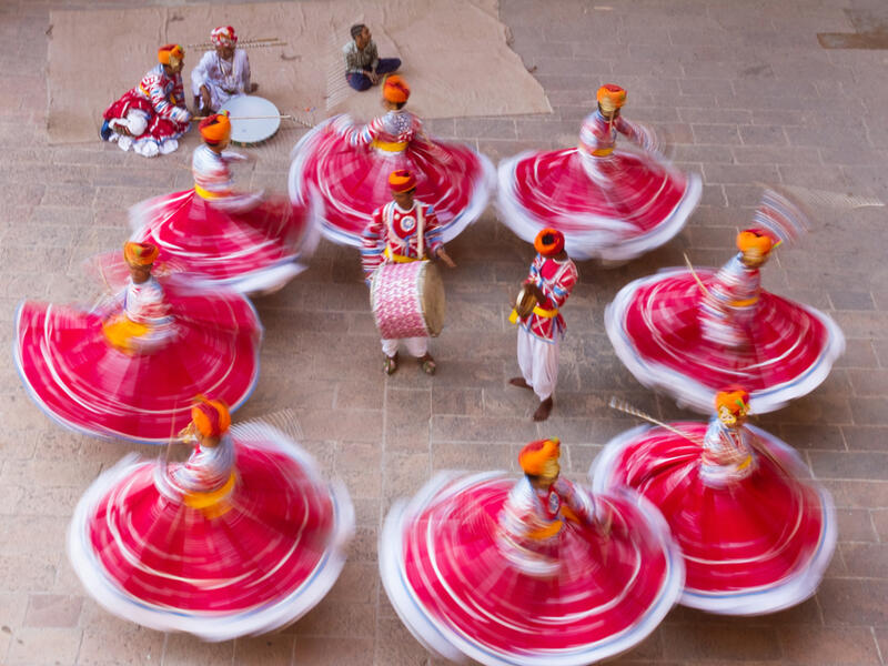 A group of performers were performing in traditional during a famous traditional Festival (Shutterstock/File Photo)