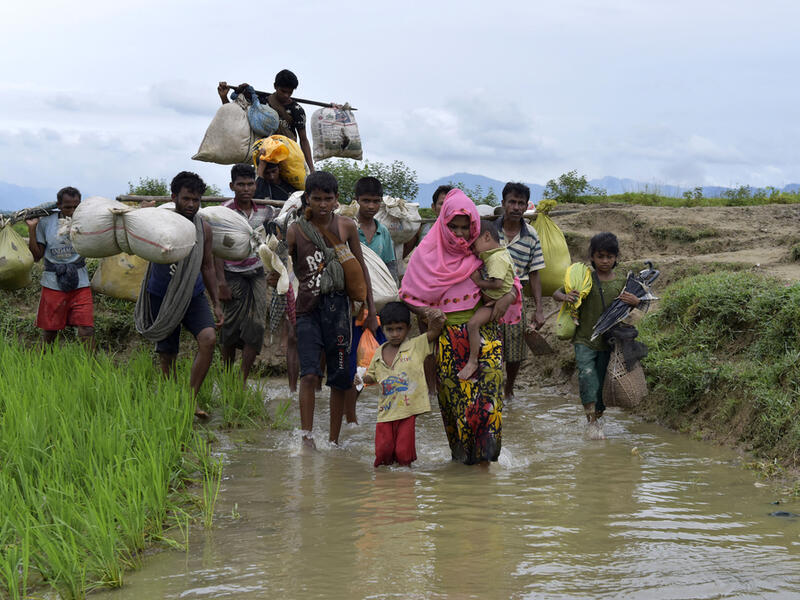 Over 750,000 refugees have fled Myanmar and crossed into Bangladesh after Myanmar forces launched a crackdown on the minority Muslim community. (Shutterstock/ File Photo)