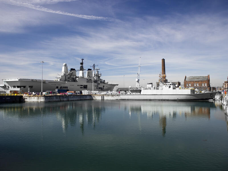 British Royal Navy warship (Shutterstock)	