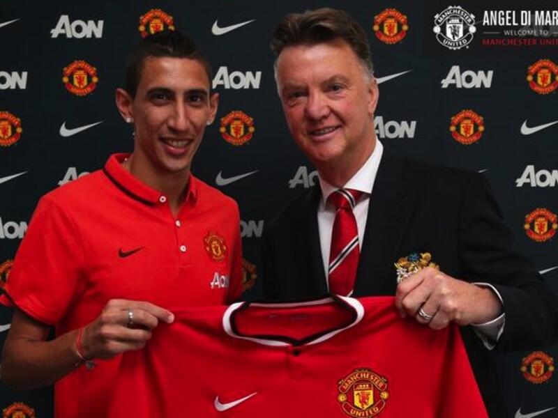 الجناح الأرجنتيني آنخيل دي ماريا: انتقل من ريال مدريد إلى مانشستر يونايتد مقابل 59.7 مليون جنيه استرليني