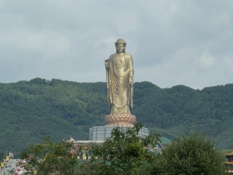 China's Spring Temple Buddha is the largest statue in the world. Construction of the Spring Temple Buddha was planned soon after the Bamiyan Buddhas were blown up by the Taliban in Afghanistan early this century. (Wikipedia)