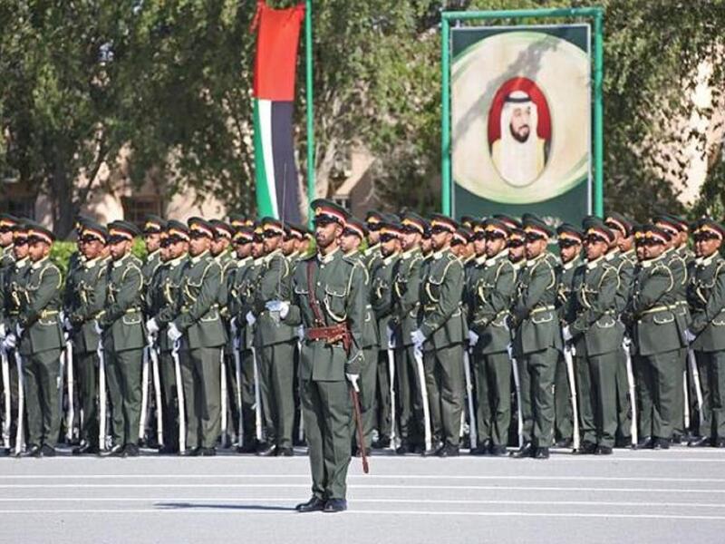 الجيش الإماراتي:  احتل الجيش الإماراتي المركز السادس في قائمة أقوى جيوش الوطن العربي، حيث يصل تعداده 65 ألف مقاتل يصلح لأداء الخدمة به 3 ملايين شخص، ولا يوجد به تعداد احتياطي.