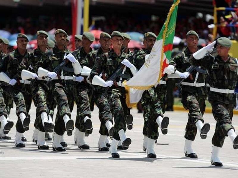 الجيش الجزائري: احتل الجيش الجزائري المركز الثاني في قائمة أقوى جيوش الوطن العربي، حيث يصل تعداده 127 ألف مقاتل يصلح لأداء الخدمة به 18 مليون شخص، وتعداد الاحتياطي به 150 ألف مقاتل.