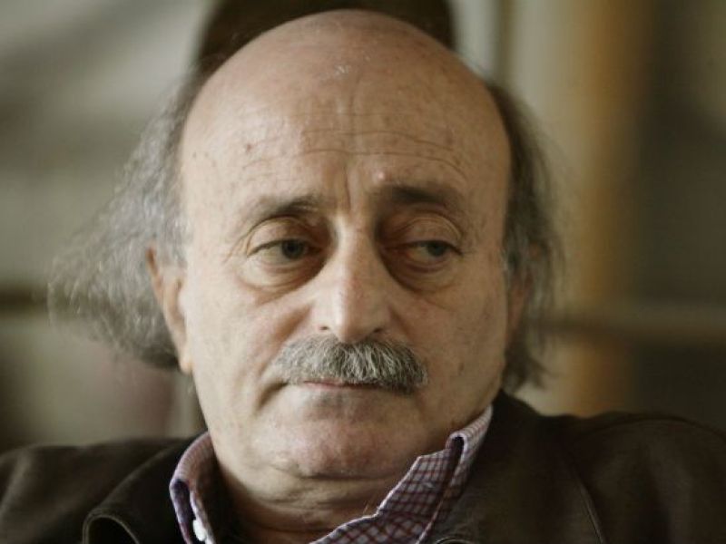 Progressive Socialist Party leader MP Walid Jumblat  says "Palestinian people in Gaza have been abandoned" (AFP/File Photo)	