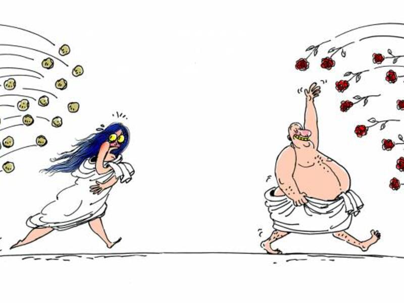 The cartoonist highlighted Egyptian women's plight on International Women's Day. (Egypt Independent)