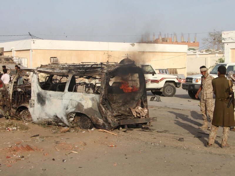 Last Thursday, Houthi militants stormed a hotel in Ibb where the IMC employees had been staying, whisking them off to a nearby prison. (AFP)