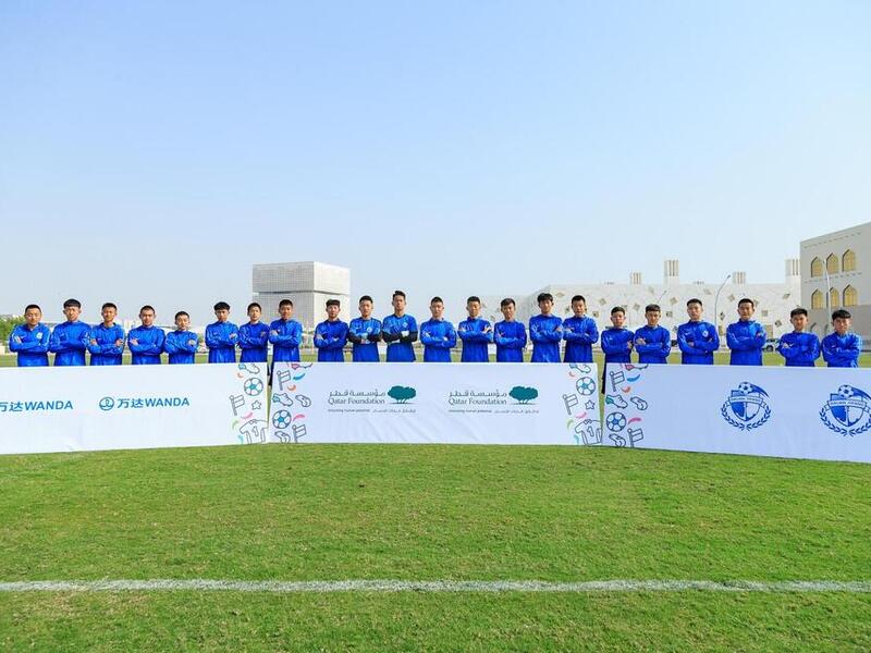 Dalian FC U14 Arrives for Qatar Foundation Tour and Friendlies