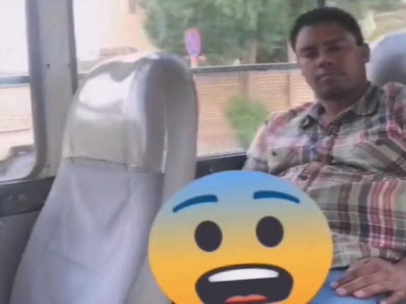 صورة مأخوذة من مقطع فيديو متحرش الكرادة