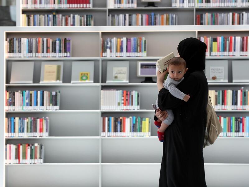 The Gulf's largest book collection, Qatar's National Library is one-year-old and has enhanced ties with libraries outside the region as the anti-Doha boycott drags on while also wooing younger readers.  KARIM JAAFAR / AFP