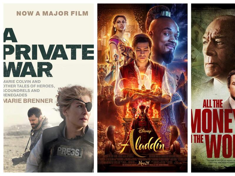 2017: All the Money in the World للمخرج "ريدلي سكوت"، فيلم "علاء الدين" للمخرج "غاي ريتشي"، وفيلم ايه برايفيت وور (حرب خاصة) - ماثيو هاينمان (الولايات المتحدة الأمريكية)