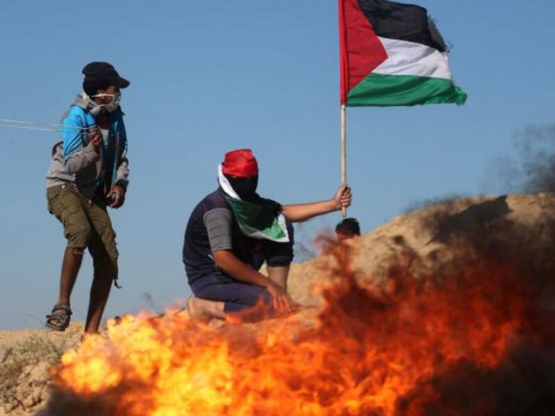 إصابة 4 فلسطينيين بمواجهات مع قوات الاحتلال الإسرائيلي