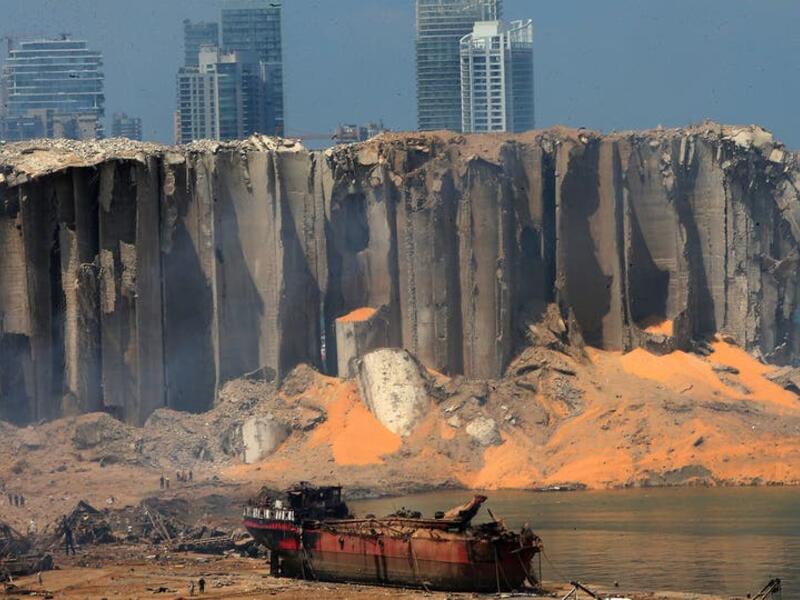 مرفأ بيروت (المدينة المنكوبة) بعد انفجار بيروتشيما