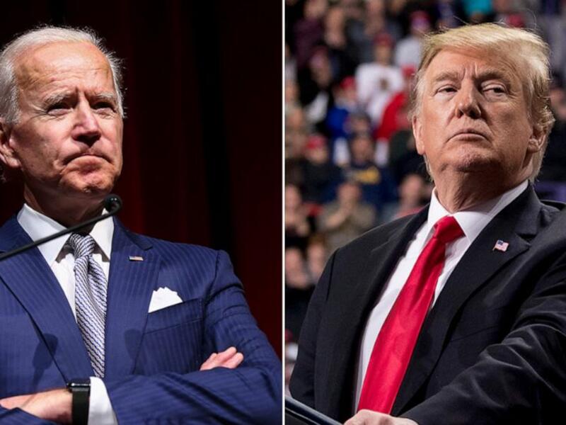 Presidential candidate Biden (L) and President Trump (R) /AFP
