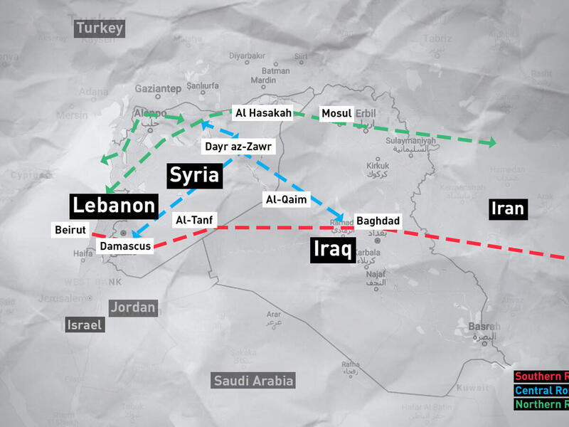 Israel fears a potential Iranian land bridge stretching from Iraq, to Syria and Lebanon /AFP Israel fears a potential Iranian land bridge stretching from Iraq, to Syria and Lebanon /AFP