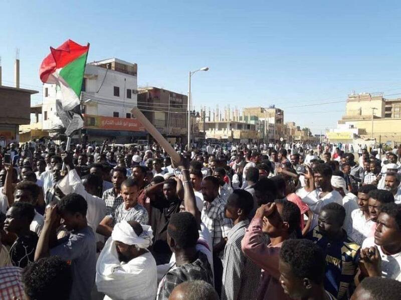 من الاحتجاجات في السودان