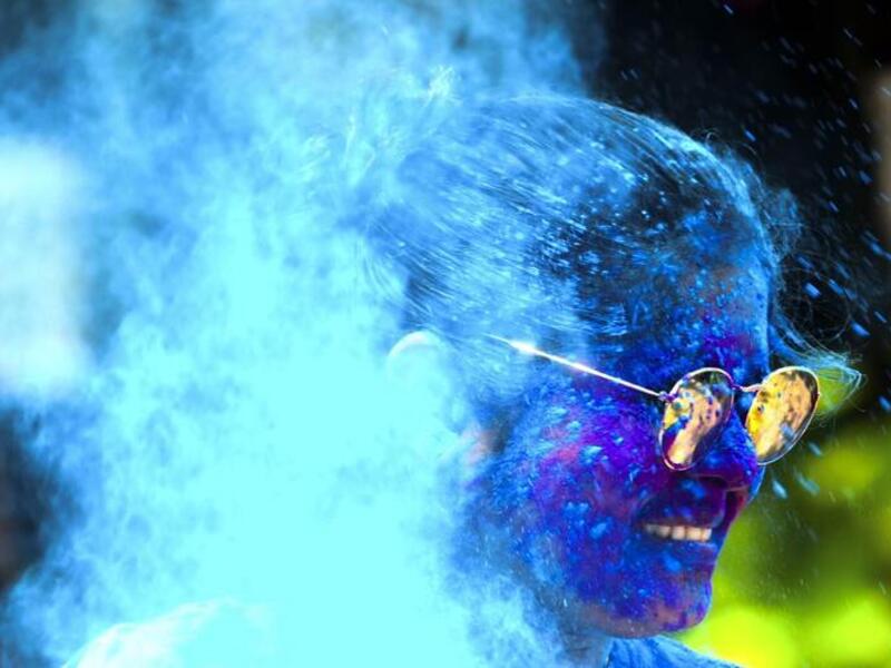 In Pictures: Explosions of Color at Hindu Spring Festival Holi