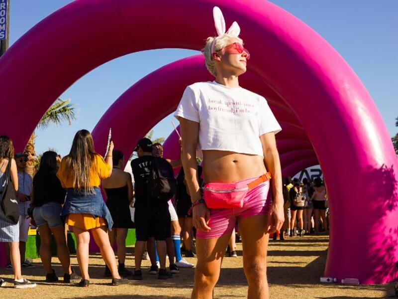 Festival goer attends 2019 Coachella Valley Music And Arts Festival - Weekend 2 on April 21, 2019 in Indio, California. Presley Ann/Getty Images for Coachella/AFP
