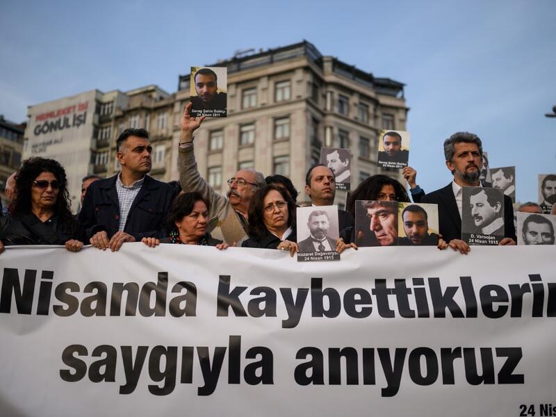 Armenians say up to 1.5 million people were killed during World War I as the Ottoman Empire was falling apart, a claim supported by many other countries. It has long sought international recognition of this as genocide, as agreed by around 20 countries and some parliaments. BULENT KILIC / AFP