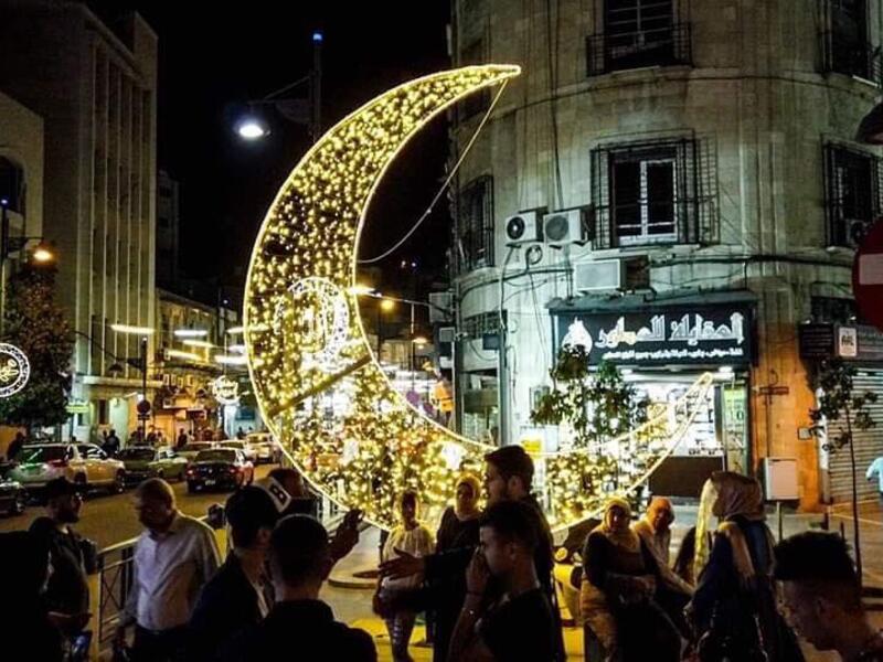 Downtown Amman, Jordan is preparing for the holy month of Ramadan. (Twitter)