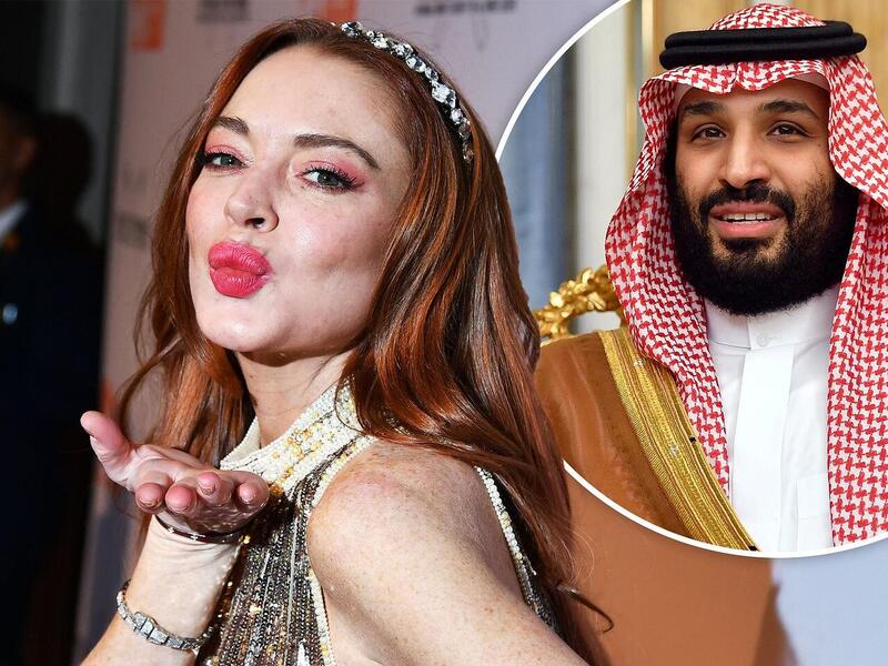 ليندسي لوهان ومحمد بن سلمان