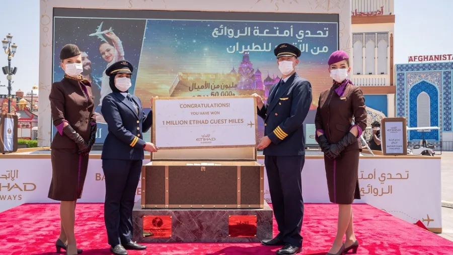 Global Village Set To Make Another Dream Come True As Hundreds Attempt To Win Etihad Baggage Claim Challenge Every Day 