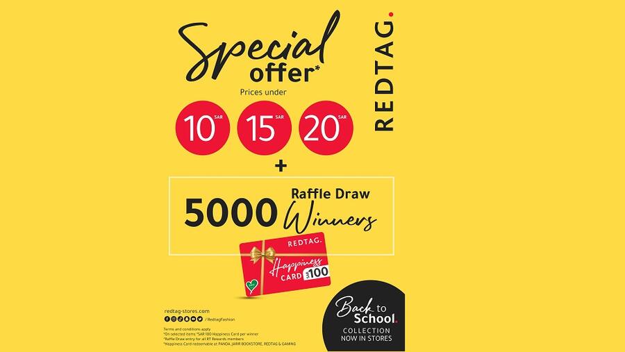 REDTAG Announces Special Offers, Discounts, and Raffle Draws Worth Half a Million Sar in Prize Money