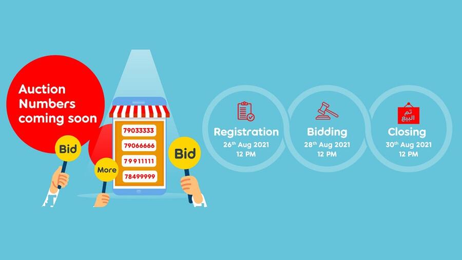 Grab a Unique Number with Ooredoo’s Charity Auction