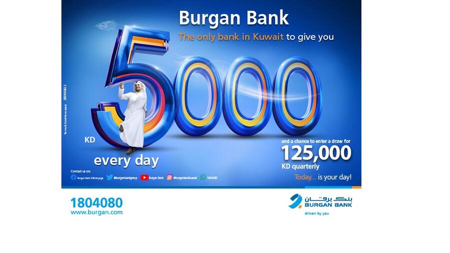 Burgan Bank Announces Names Of The Daily Lucky Winners Of Yawmi Account Draw