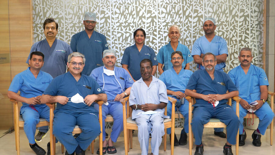 Aster Hospital Doctors In Bangalore, India Successfully Remove More Than 8kg Hanging Tumor On The Face Of A 31-year-old Man