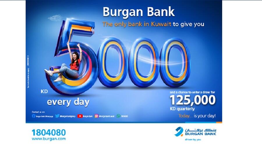 Burgan Bank Announces Names of the Daily Lucky Winners of Yawmi Account Draw