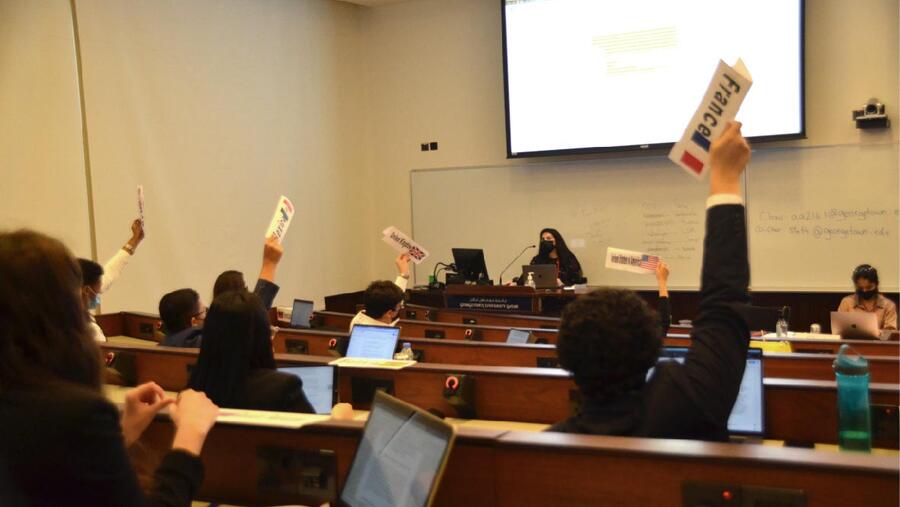 At QF, Local High School Students Gain Diplomatic Experience at Georgetown Model United Nations