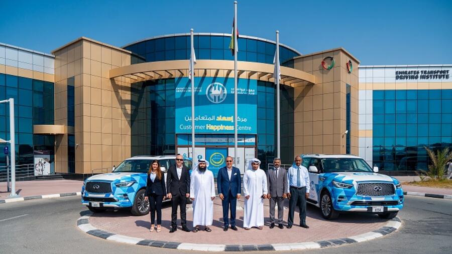 Infiniti of Arabian Automobiles and Emirates Transport Driving Institute Launches qx80 for VIP Category Driving Program in Etdi.