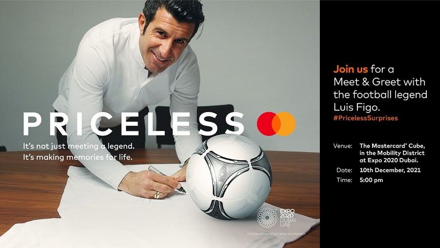 Mastercard Brings Football Legend and the UEFA Champions League Trophy to Expo 2020 Dubai as Part of Its Priceless Surprises