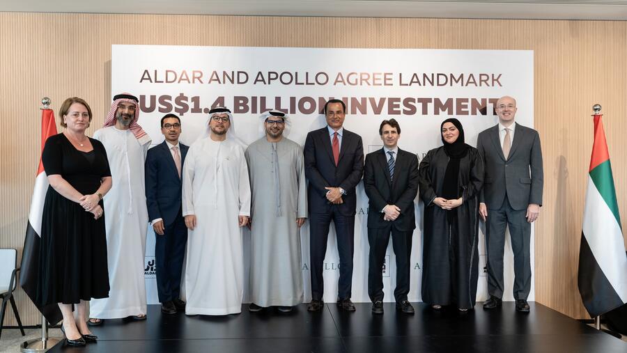 Apollo To Invest In Aldar Through Landmark Us$1.4 Billion Transaction