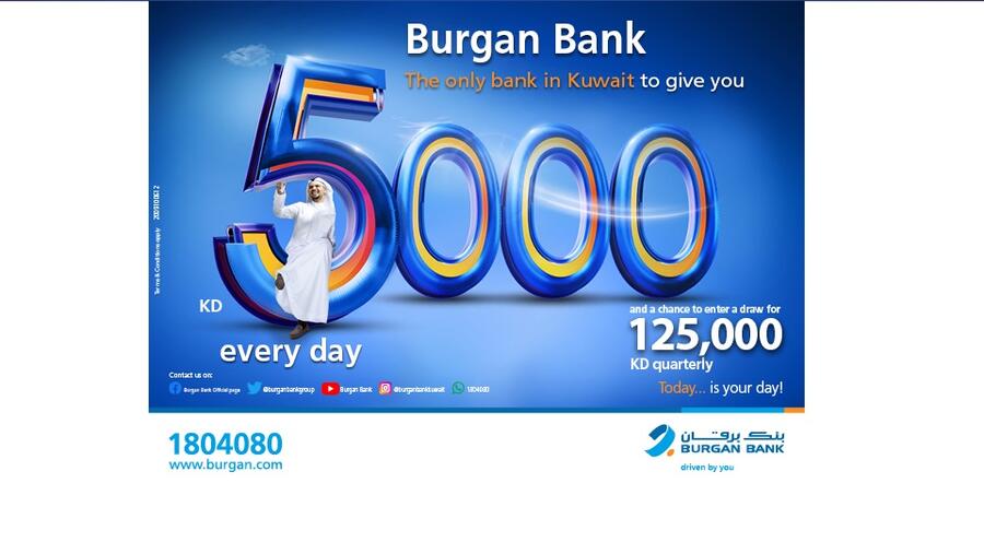 Burgan Bank Announces Names of the Daily Lucky Winners of Yawmi Account Draw