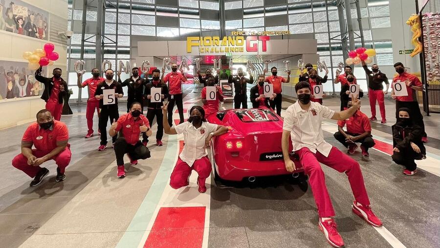Ferrari World Abu Dhabi Celebrates 5 Million Riders on Fiorano GT Challenge