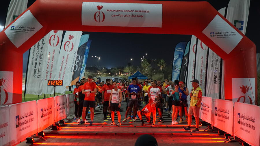 Close to 500 Come Together To Raise Awareness for Parkinson’s Disease at Cleveland Clinic Abu Dhabi’s Ramadan Night Run