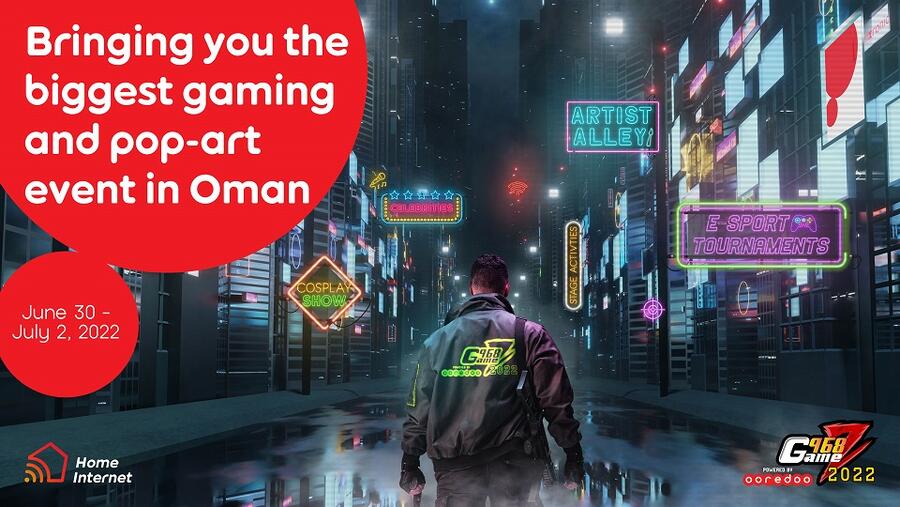 Get Ready For The Biggest Gaming & Pop-art Event In Oman, 968Gamez, Presented By Ooredoo Home Internet Services 