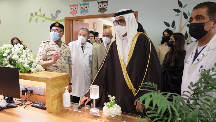 Her Highness Shaikha Thajba bin Salman bin Hamad Al Khalifa and Her Highness Shaikha Mariam bint Salman bin Hamad Al Khalifa inaugurated the Her Highness Shaikha Moza bint Hamad Al Khalifa Pediatric Cardiology and Surgery Unit at the Mohammed bin Khalifa bin Salman Al Khalifa Specialist Cardiac Centre in Awali on Thursday 23rd of June 2022. The opening ceremony took place in the presence of Her Highness Shaikha Zain bint Khalid Al Khalifa, Chairperson of the Board of Trustees of AlMabarrah AlKhalifia Founda